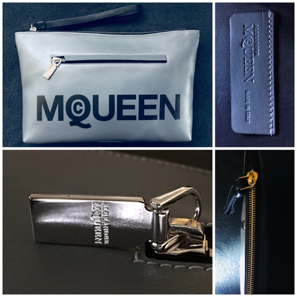 🔴100% AUTHENTIC: Alexander McQueen print clutch